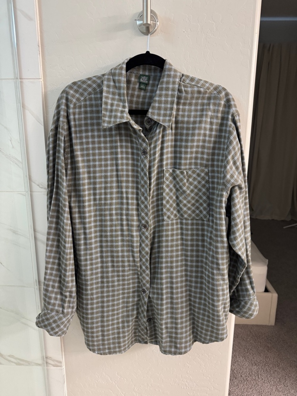 Button-Up Plaid Shirt